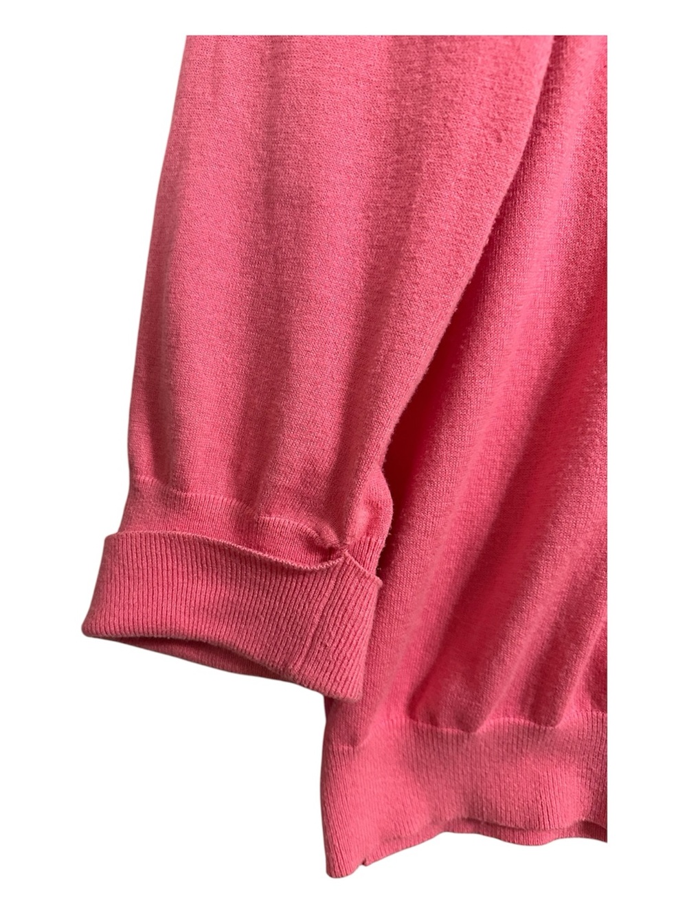Banana Republic cotton and Cashmere Pink Crew Neck Sweater Size XL - Picture 3 of 8